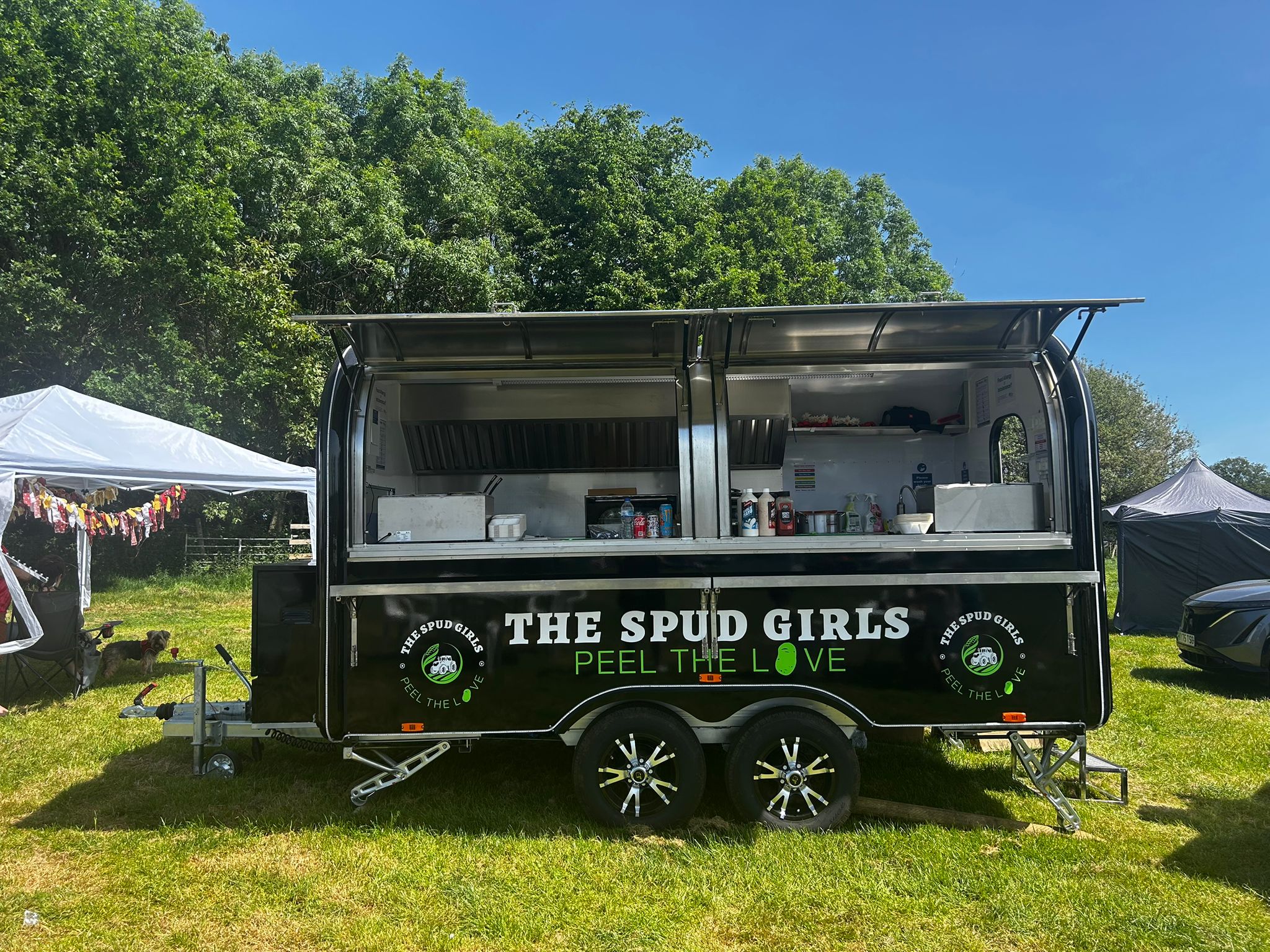The Spud Girls trailer available for hire